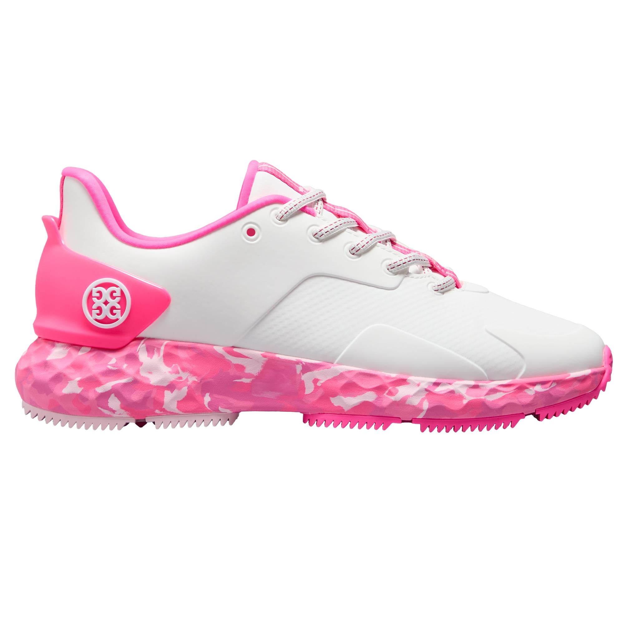 G/FORE MG4+ Ladies Golf Shoes Snow/Knockout Pink Camo